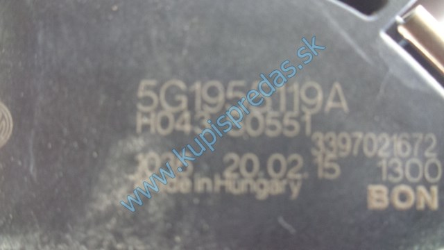 predný motorček na stierače na vw volkswagen golf 7, 5G1955119A